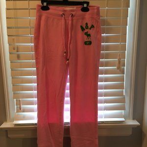 Abercrombie and Fitch pink sweatpants